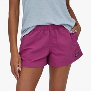 PATAGONIA Women's Barely Baggiest Shorts 2 1/2" Size XL Amaranth